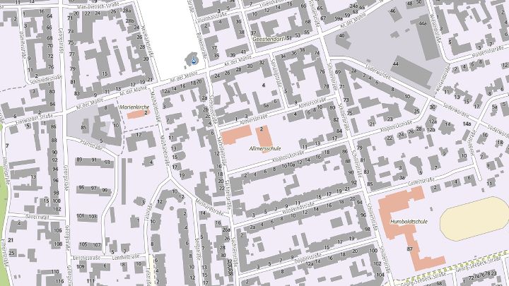 Stadtplanausschnitt