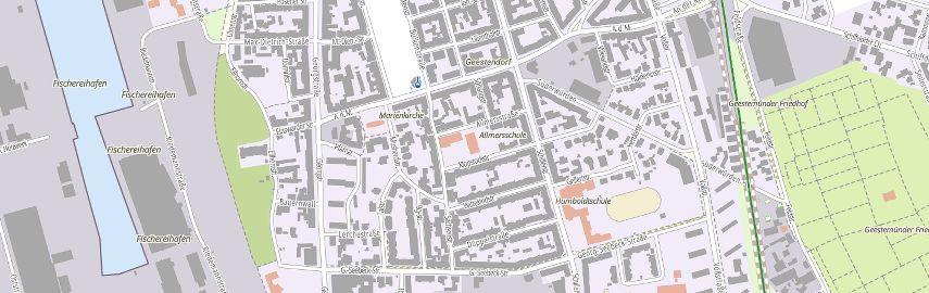 Stadtplanausschnitt