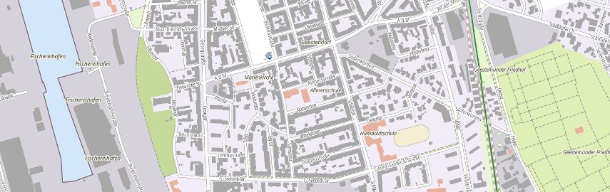 Stadtplanausschnitt
